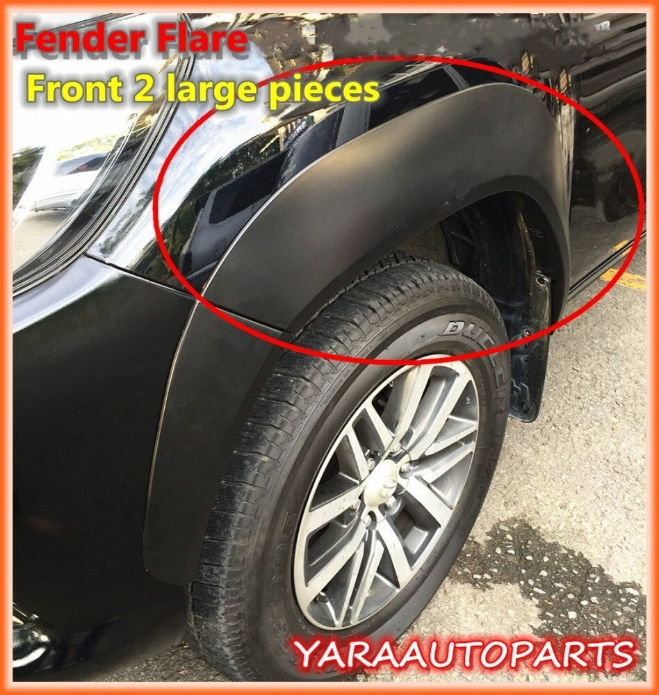 thumbnail image 2 of Front Fender Flares For Toyota Hilux M70 M80 (2015-2018) – 2 Large Pieces 2 of 6