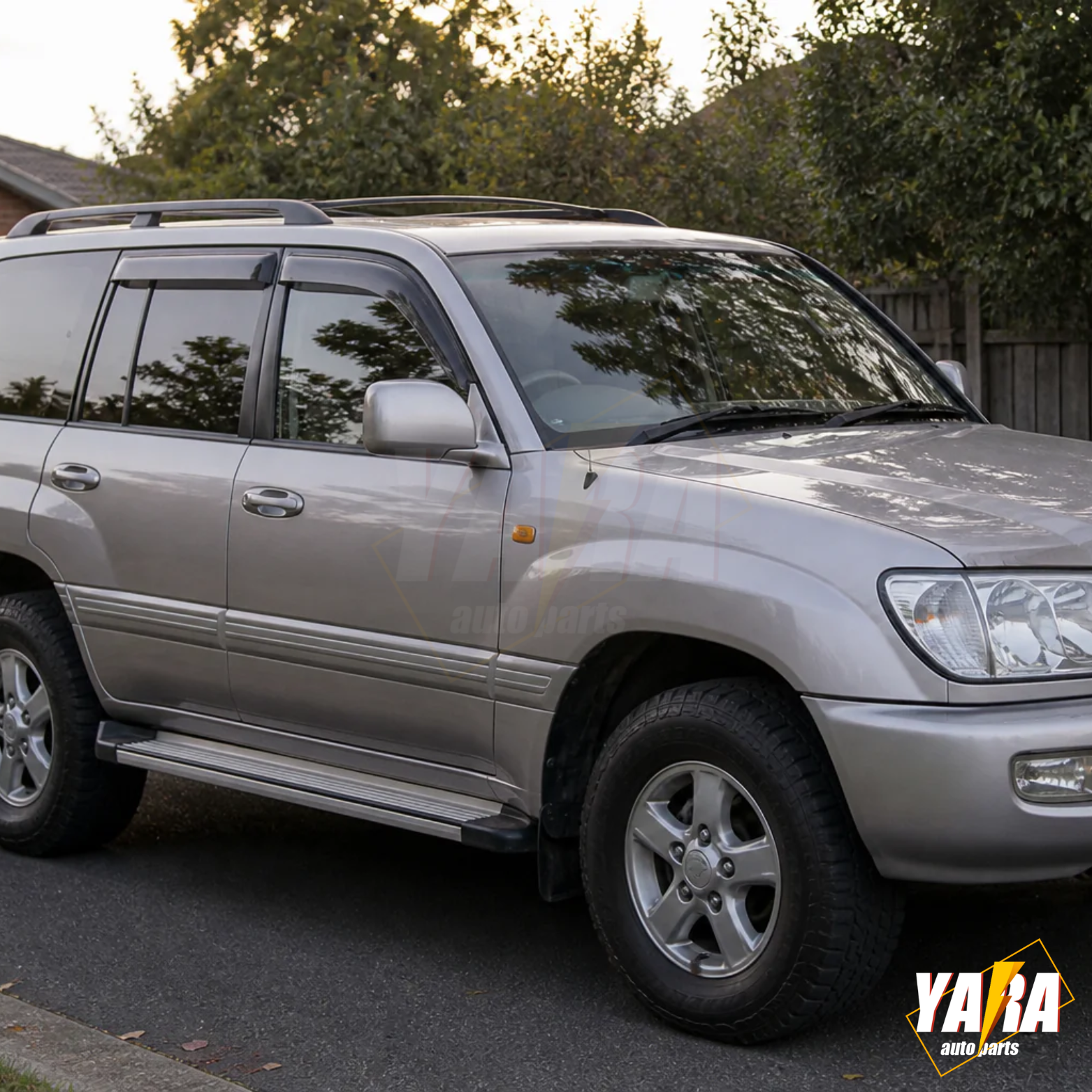 Weather shields Window Visors suitable for Landcruiser  100 Series 1998-2007 Tinted