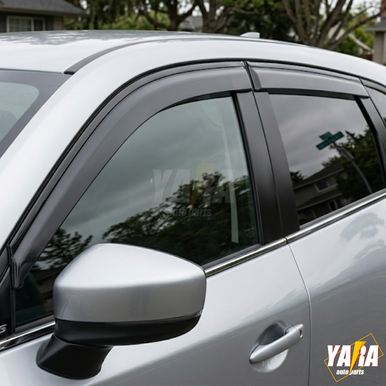 Injection Luxury Weather shields suitable for Mazda CX-5 CX5  2017-2025 Tinted 4pcs