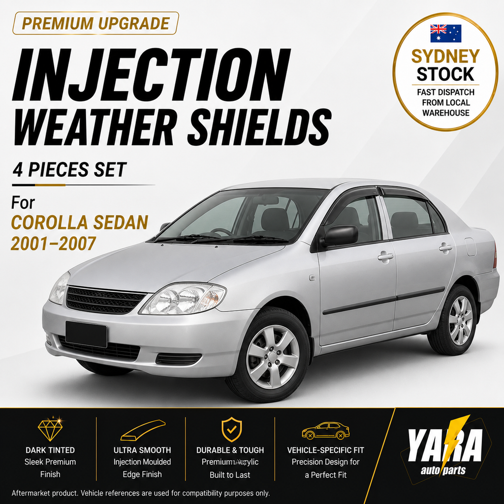 Premium Weather Shields For Toyota Corolla Sedan 2001–2007 4PCS