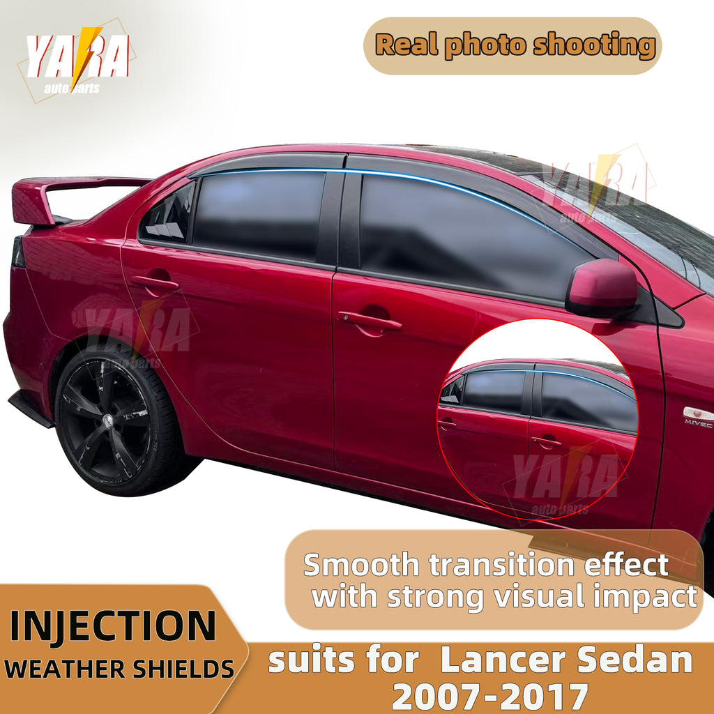 Injection Weather Shields Weathershields Suitable for Mitsubishi Lancer CJ 2007+