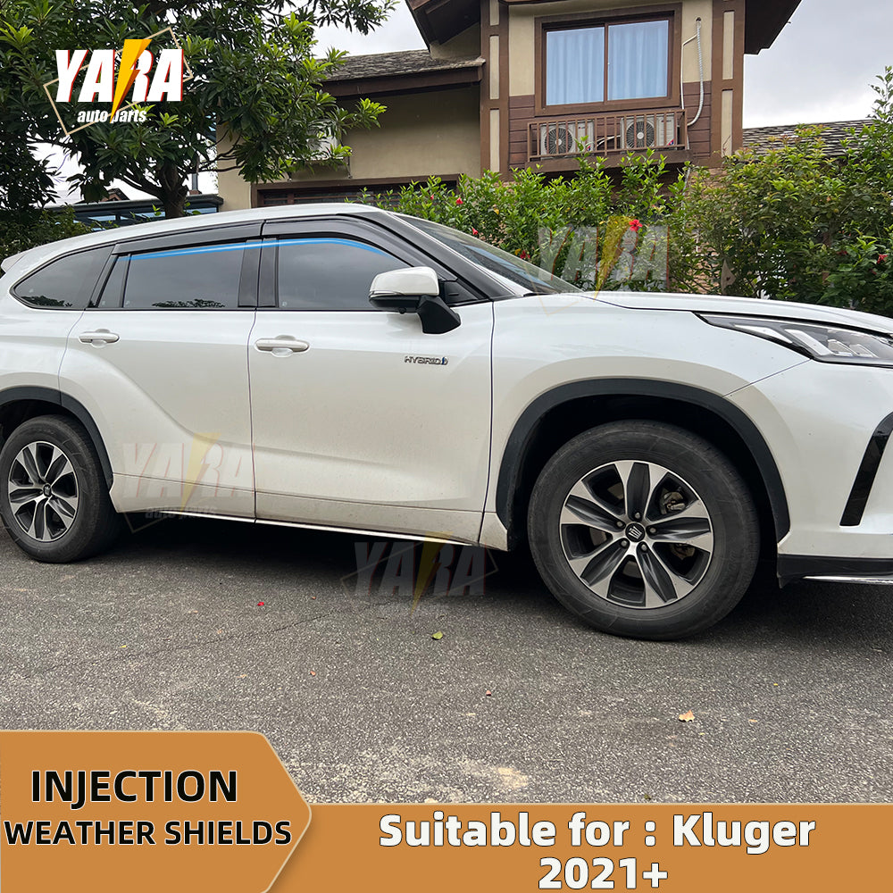 Premium weather shields suit for Toyota Kluger 2021+ 4pcs weathershields tinted
