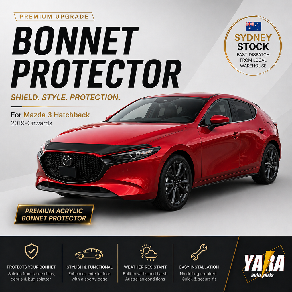 Premium Bonnet Protector for Mazda 3 BP Hatchback MY2019–Onwards | Smoke Shield Guard
