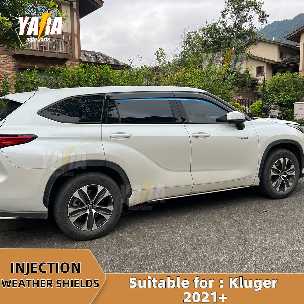 Premium weather shields suit for Toyota Kluger 2021+ 4pcs weathershields tinted