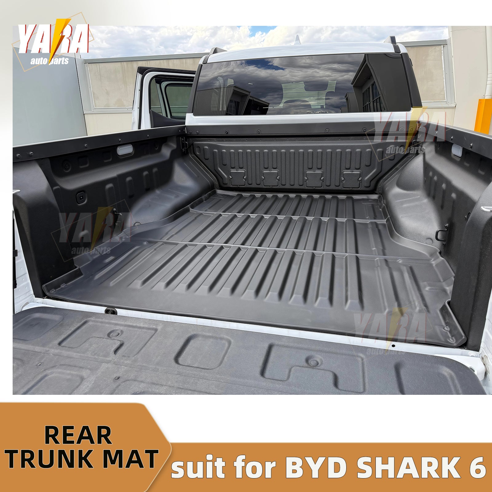 For BYD Shark 6 Ute Truck Pickup Rear Trunk Bed Liner Cargo Mat TPE Protection