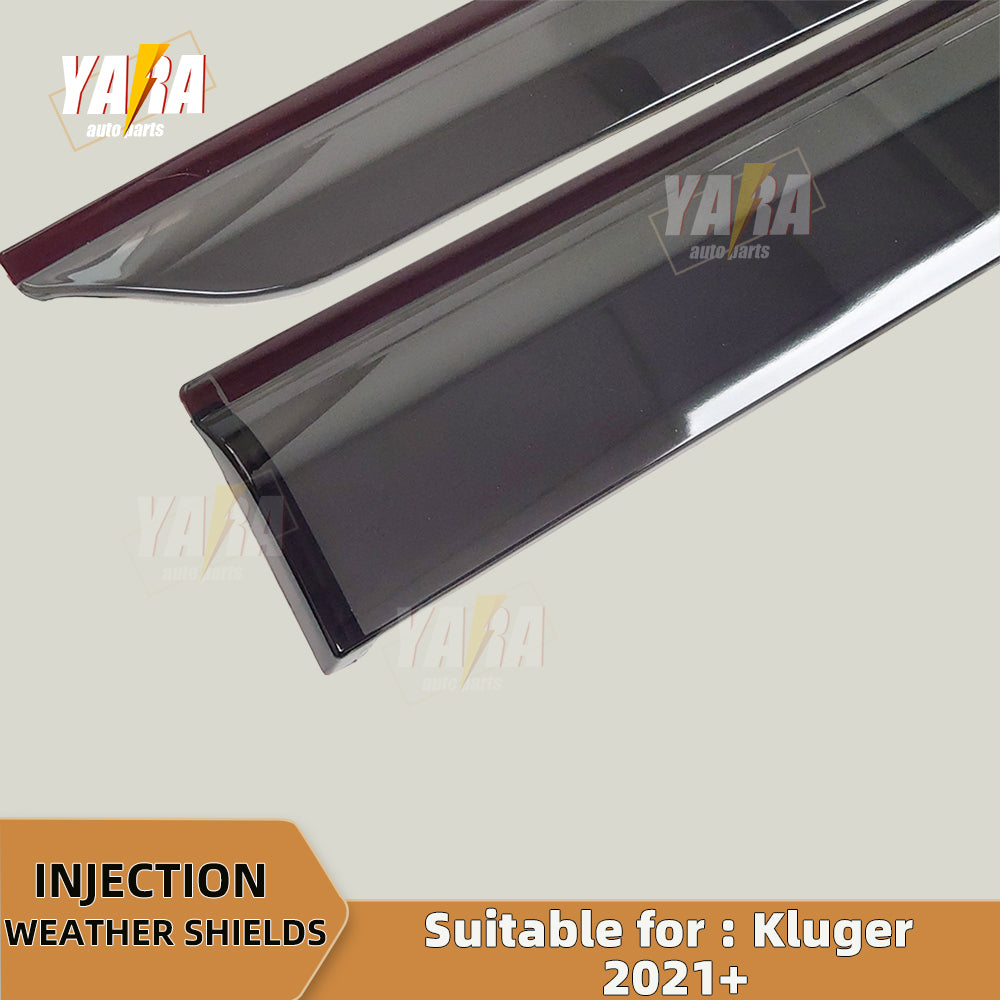 Premium weather shields suit for Toyota Kluger 2021+ 4pcs weathershields tinted