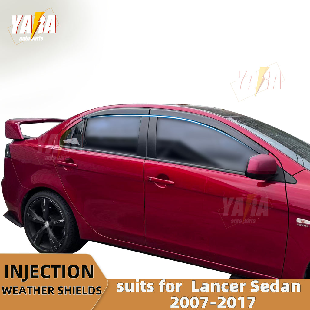 Injection Weather Shields Weathershields Suitable for Mitsubishi Lancer CJ 2007+