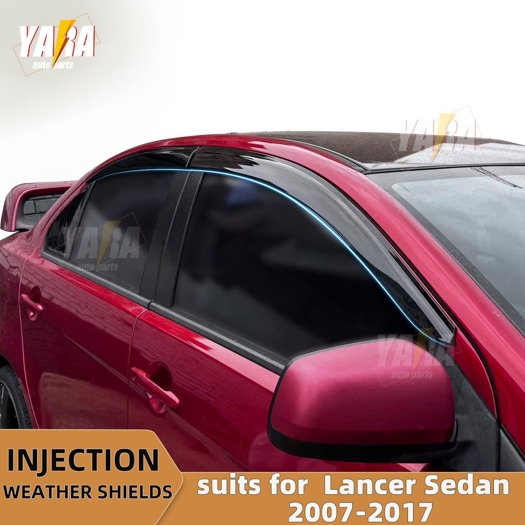 Injection Weather Shields Weathershields Suitable for Mitsubishi Lancer CJ 2007+