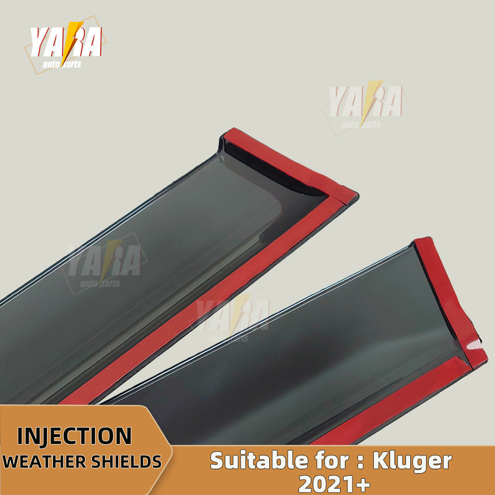 Premium weather shields suit for Toyota Kluger 2021+ 4pcs weathershields tinted