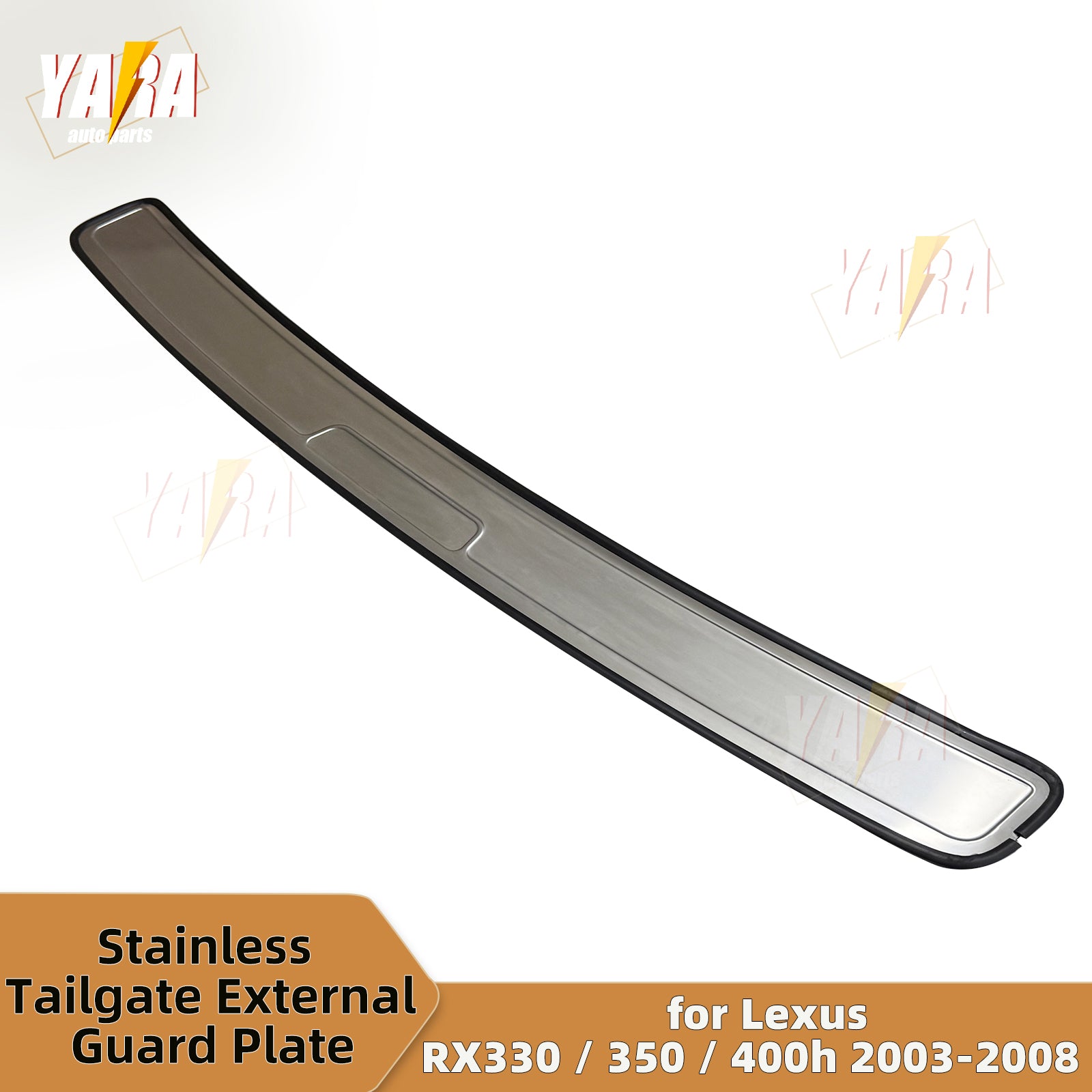 Stainless Steel Rear Bumper Guard / Tailgate Sill Plate for Lexus RX330 RX350 RX400h 2003-2008
