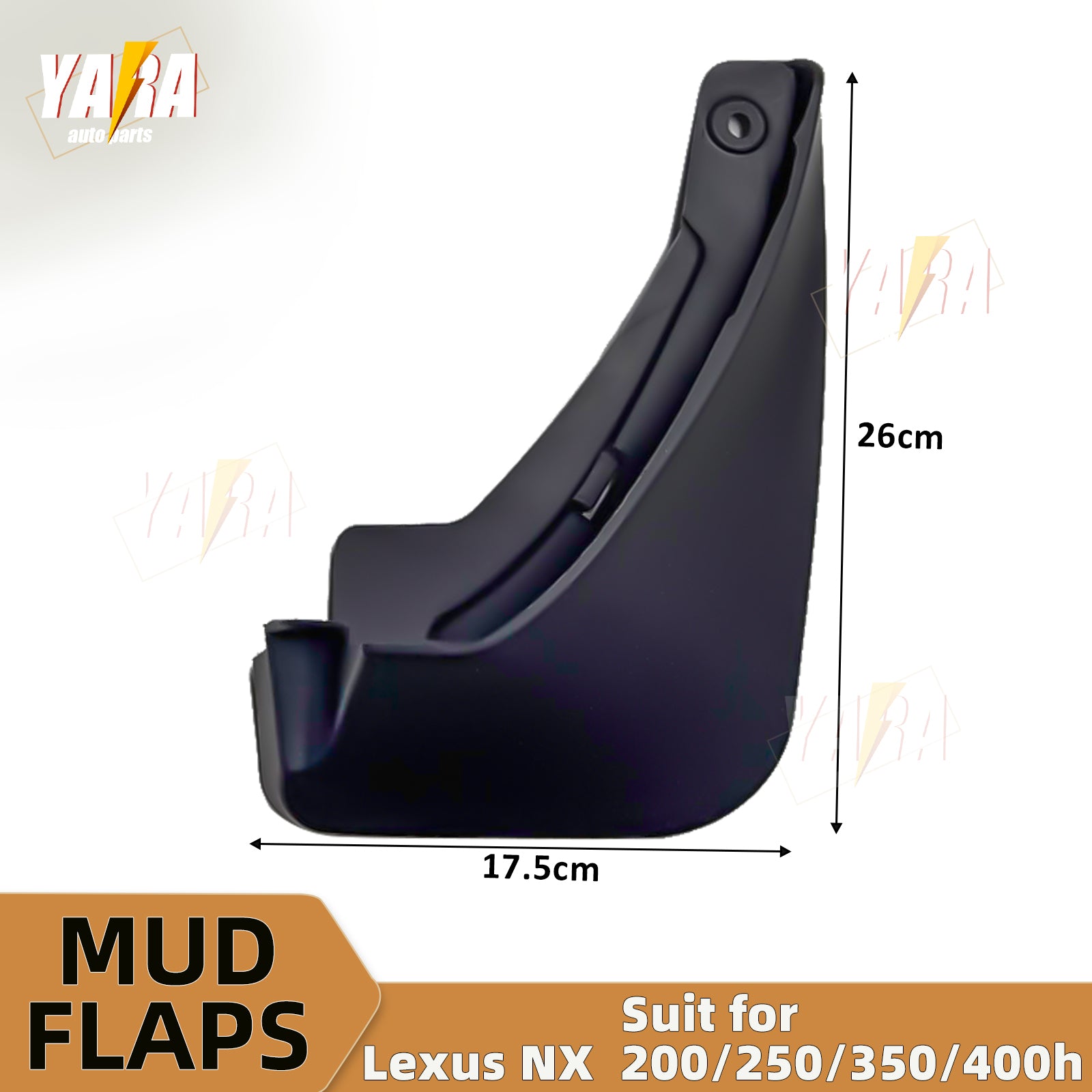 4pcs Mud Flaps Splash Guards for Lexus NX Series 2022-2025 Front & Rear Set
