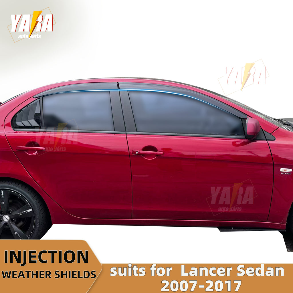 Injection Weather Shields Weathershields Suitable for Mitsubishi Lancer CJ 2007+