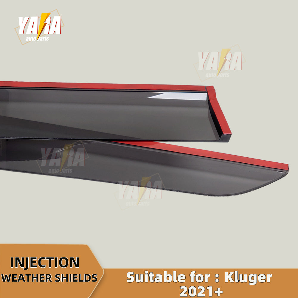 Premium weather shields suit for Toyota Kluger 2021+ 4pcs weathershields tinted