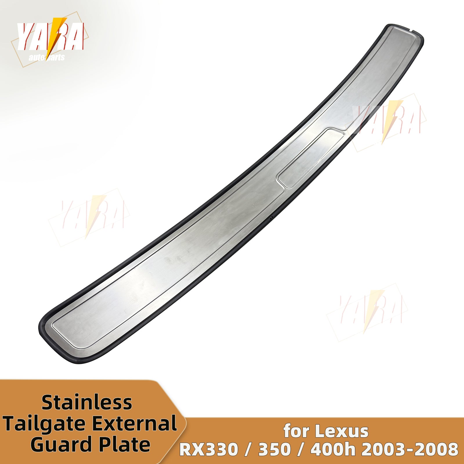 Stainless Steel Rear Bumper Guard / Tailgate Sill Plate for Lexus RX330 RX350 RX400h 2003-2008