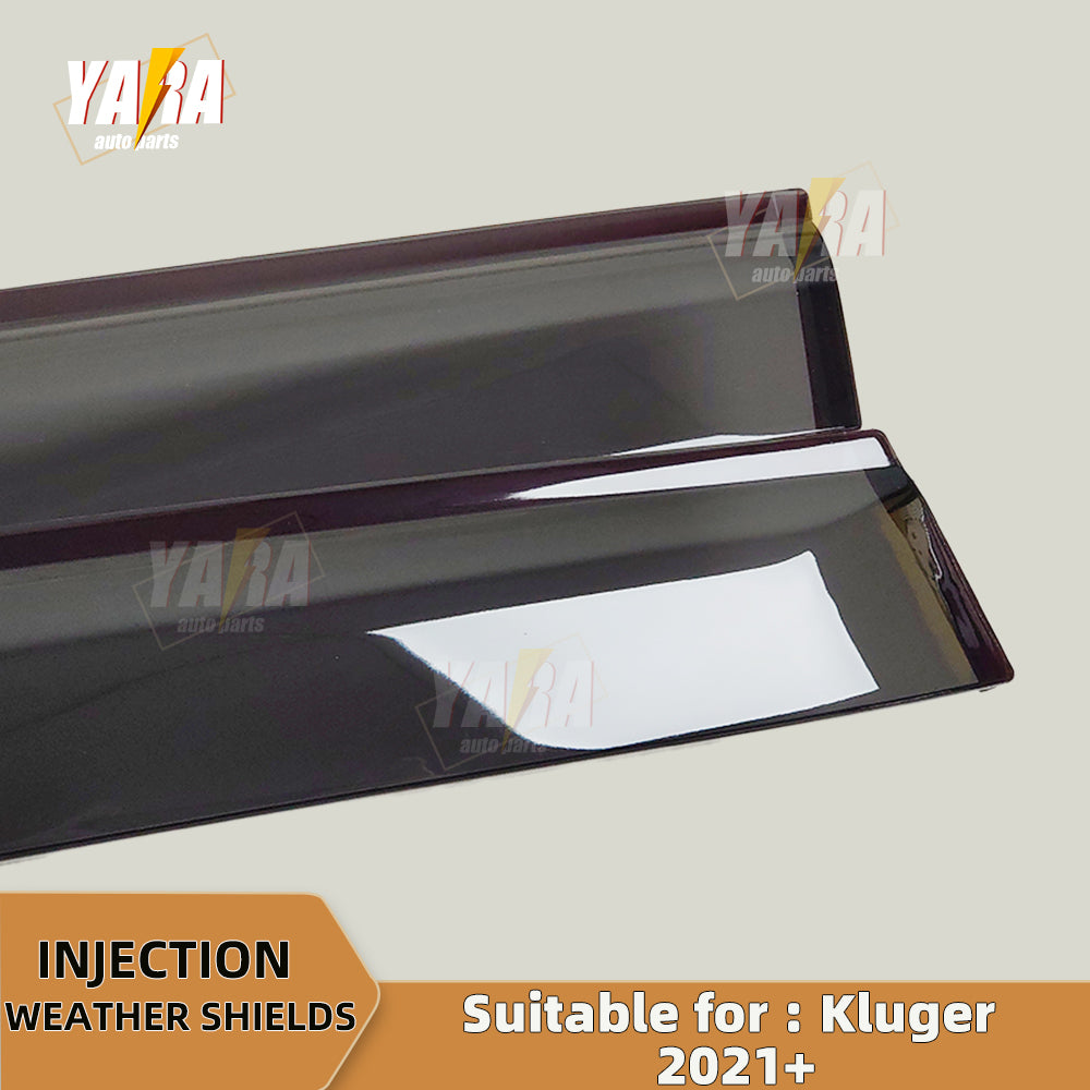 Premium weather shields suit for Toyota Kluger 2021+ 4pcs weathershields tinted