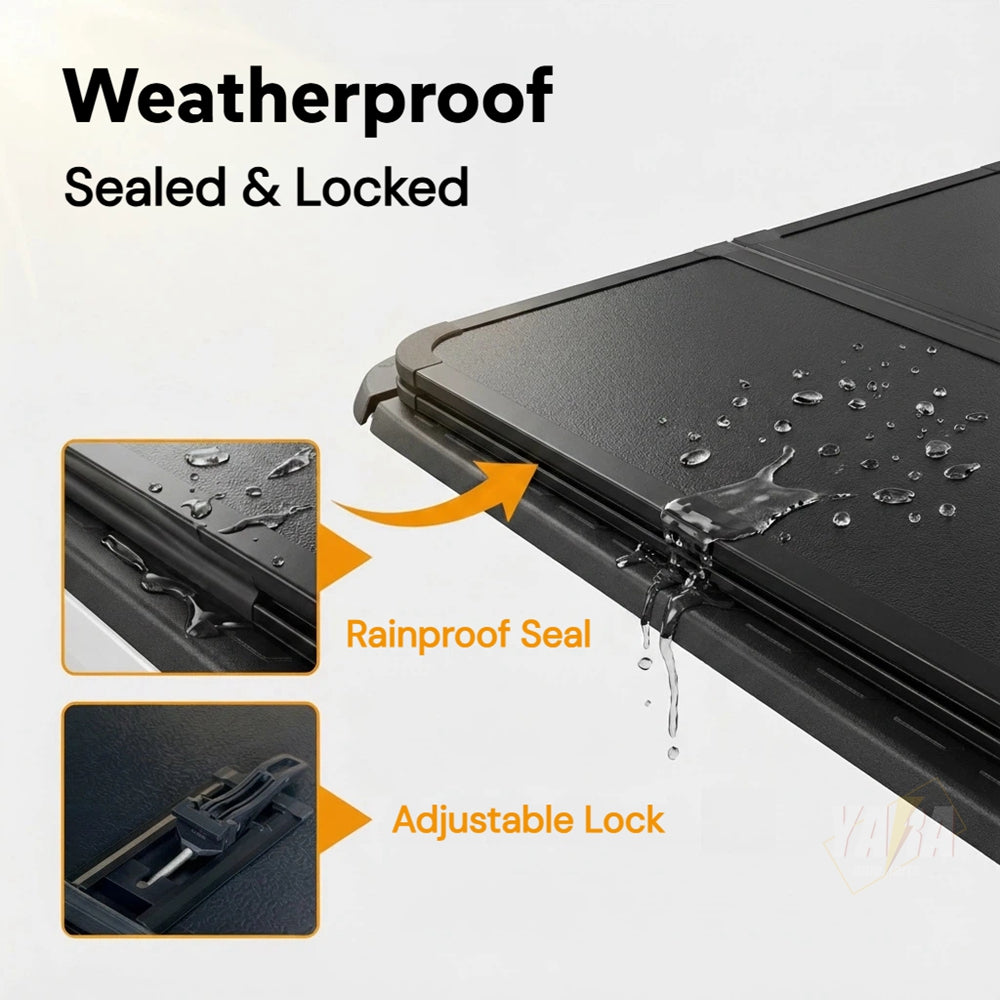 Kia Tasman Hard Lid (2025+) | Tri-Fold Tonneau Cover