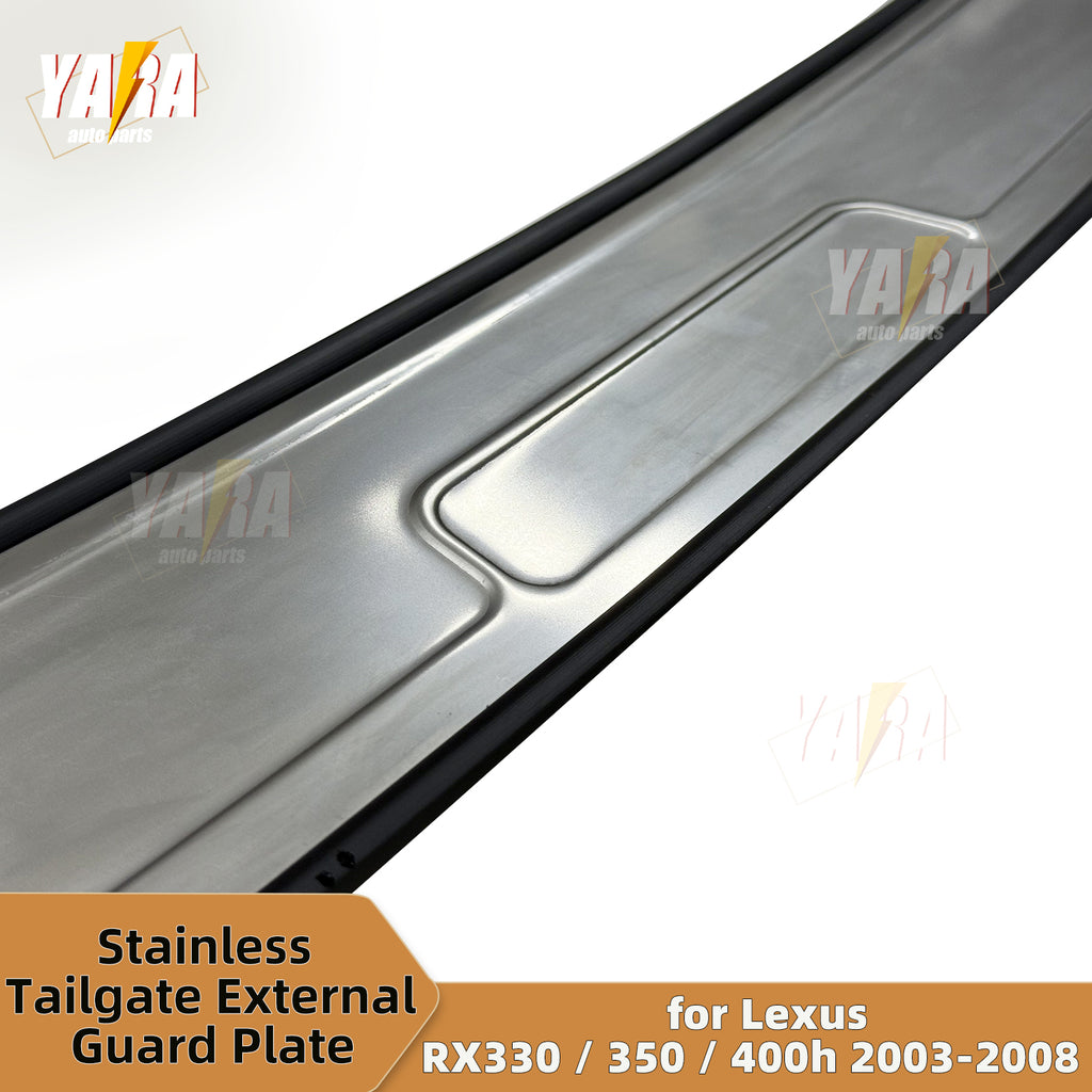 Stainless Steel Rear Bumper Guard / Tailgate Sill Plate for Lexus RX330 RX350 RX400h 2003-2008
