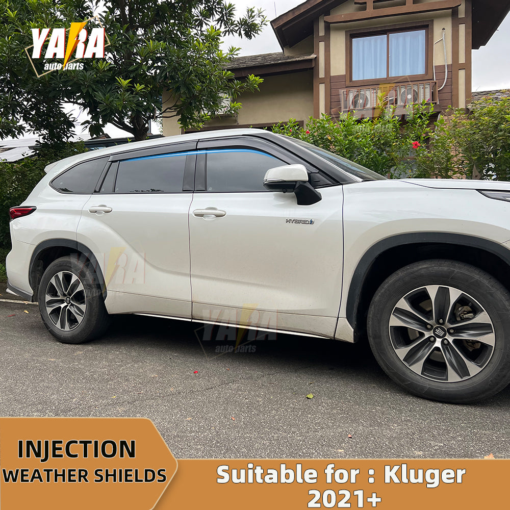 Premium weather shields suit for Toyota Kluger 2021+ 4pcs weathershields tinted