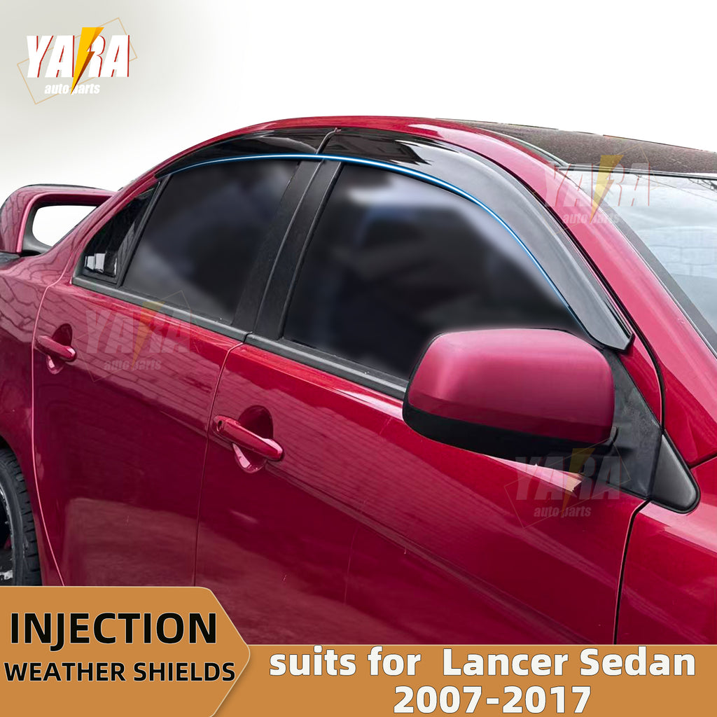Injection Weather Shields Weathershields Suitable for Mitsubishi Lancer CJ 2007+