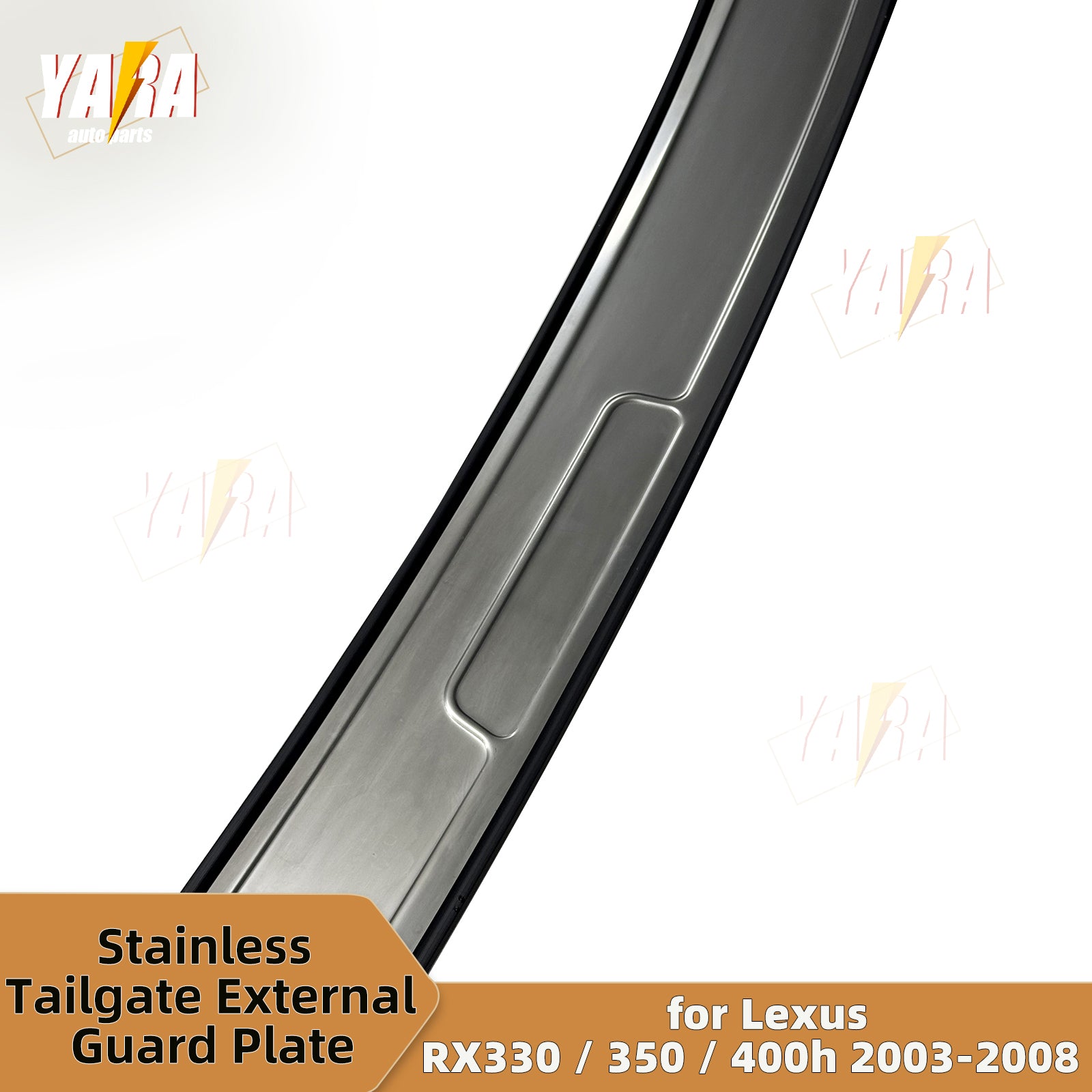 Stainless Steel Rear Bumper Guard / Tailgate Sill Plate for Lexus RX330 RX350 RX400h 2003-2008