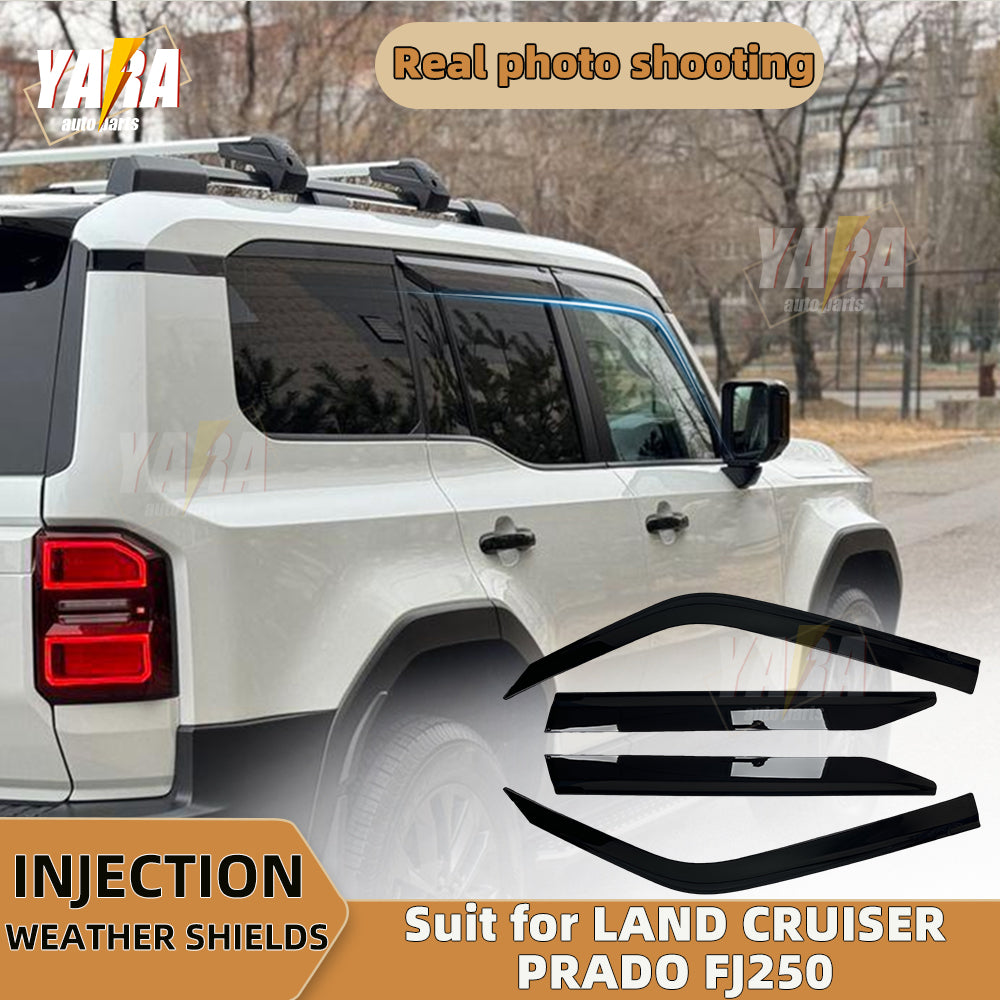 Injection Weather Shields for Toyota Land Cruiser Prado FJ250 (2024+) – Slimline Window Visors