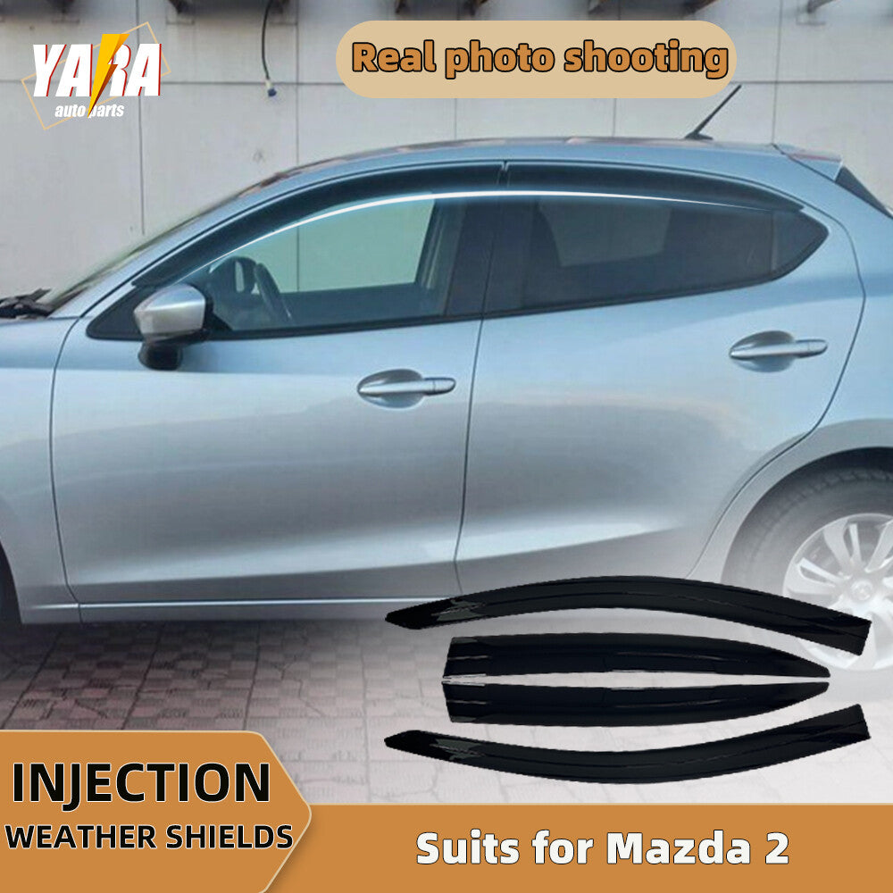 Injection Weather Shields Weathershields for Mazda 2 DJ Hatchback 2014-Onwards