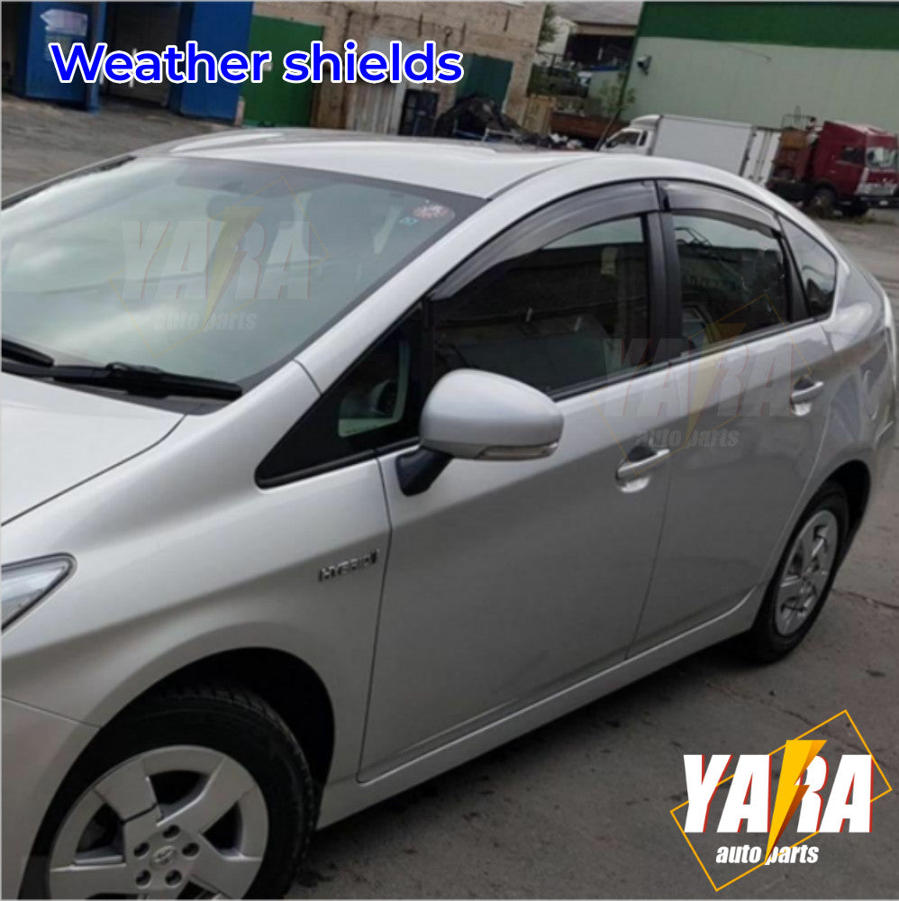 Premium WeatherShields Weather Shields suitable for Prius(XW30) 2009-2015 tinted