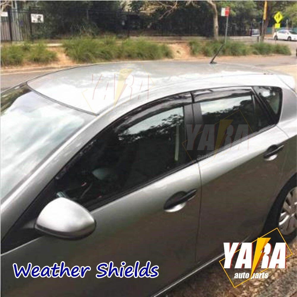 Weather Shields Weathershields Window Visor suitable for Mazda 3 2009-2013 HATCH