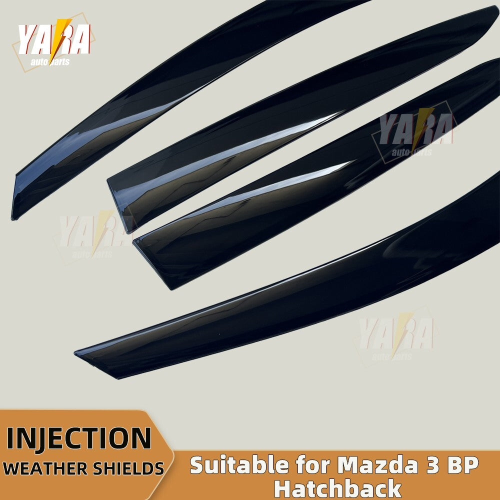 Luxury WeatherShields 4pcs  weather shields for Mazda 3 BP Hatch 2019-Onwards