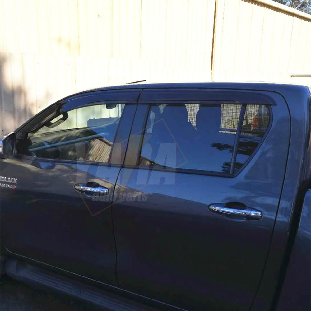 Weather Shields Weathershields Suitable for Hilux SR5 2015-2024 Daul Cab M70 M80