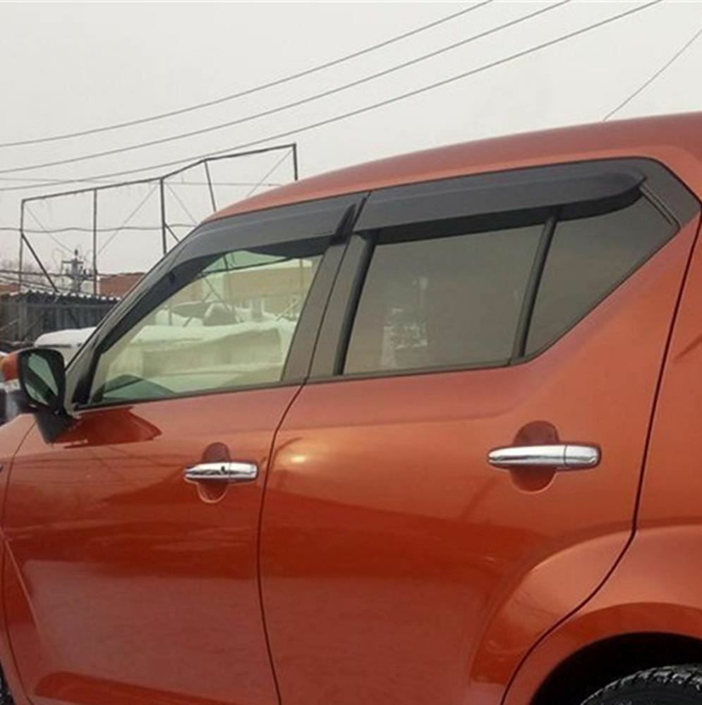 Weather shields Weathershields suitable for Suzuki Ignis 2017-On Tinted 4pcs