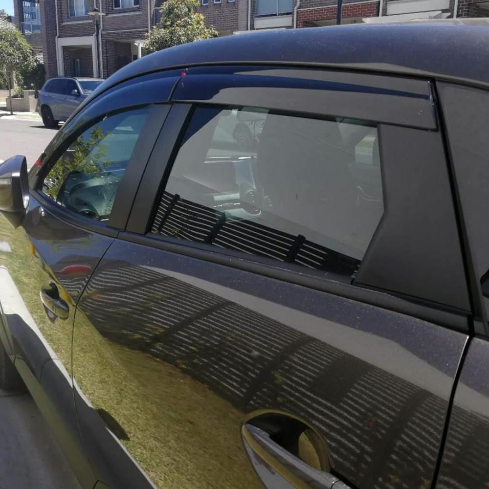 Weather shields Weathershield suitable for Mazda CX-3 CX3 2015-2025 tinted 4pcs
