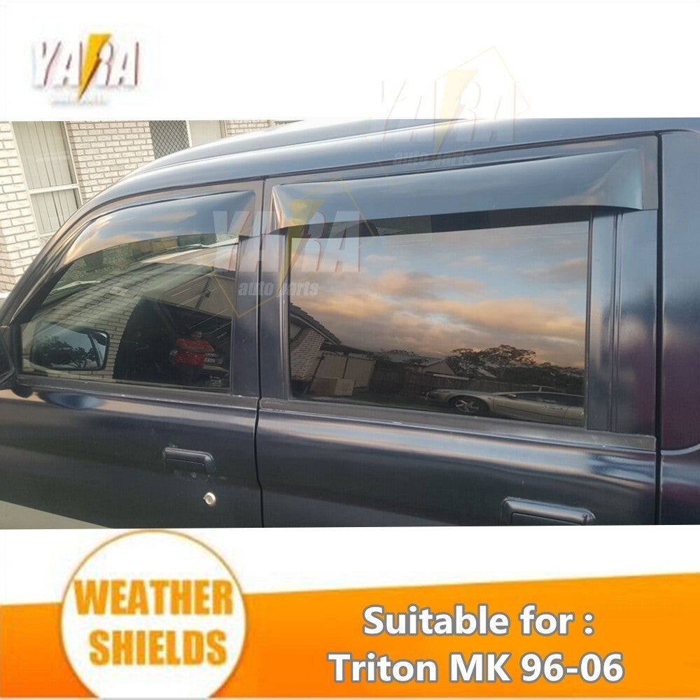 Weather shields Weathershields suitable for Triton MK 1996-2006 Tinted 4pcs