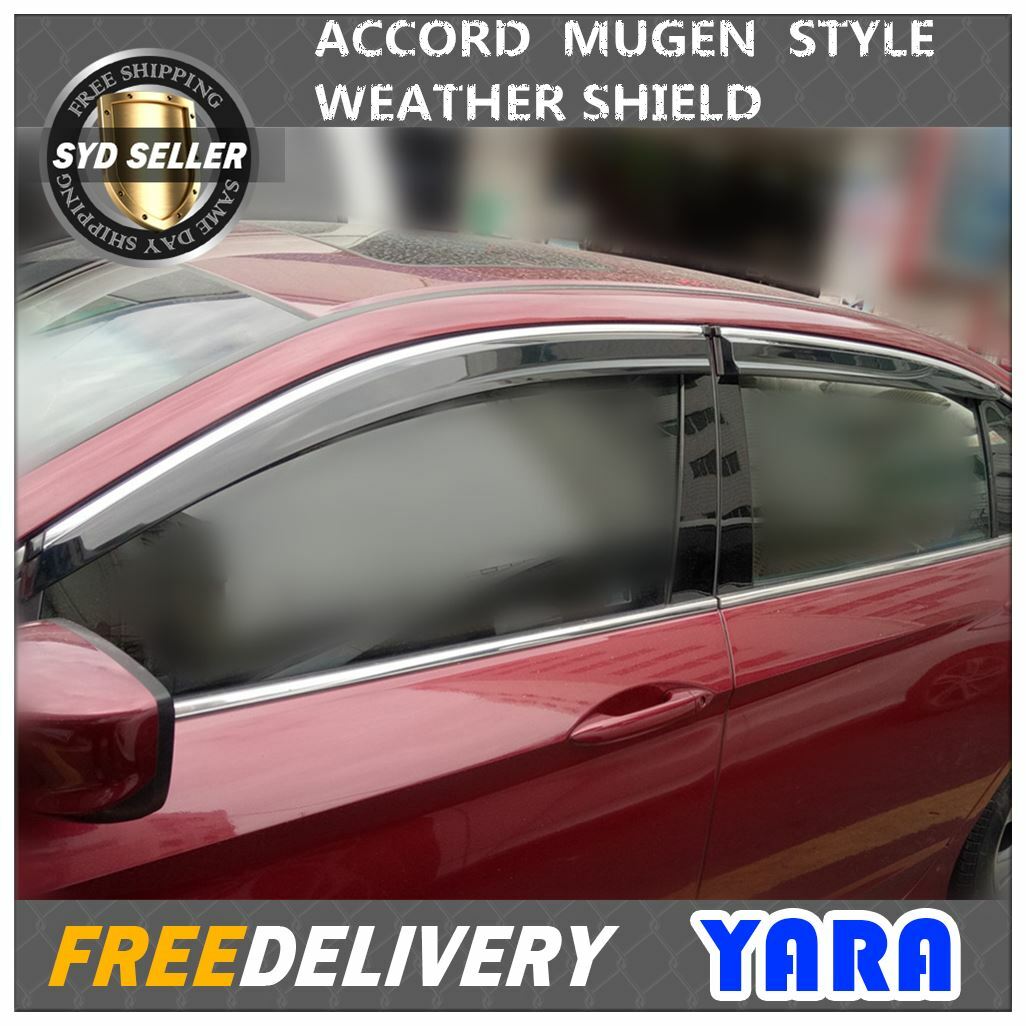 QUALITY Mugen Weather Shields  Window Visors Honda Accord 9th GEN 2013-2018