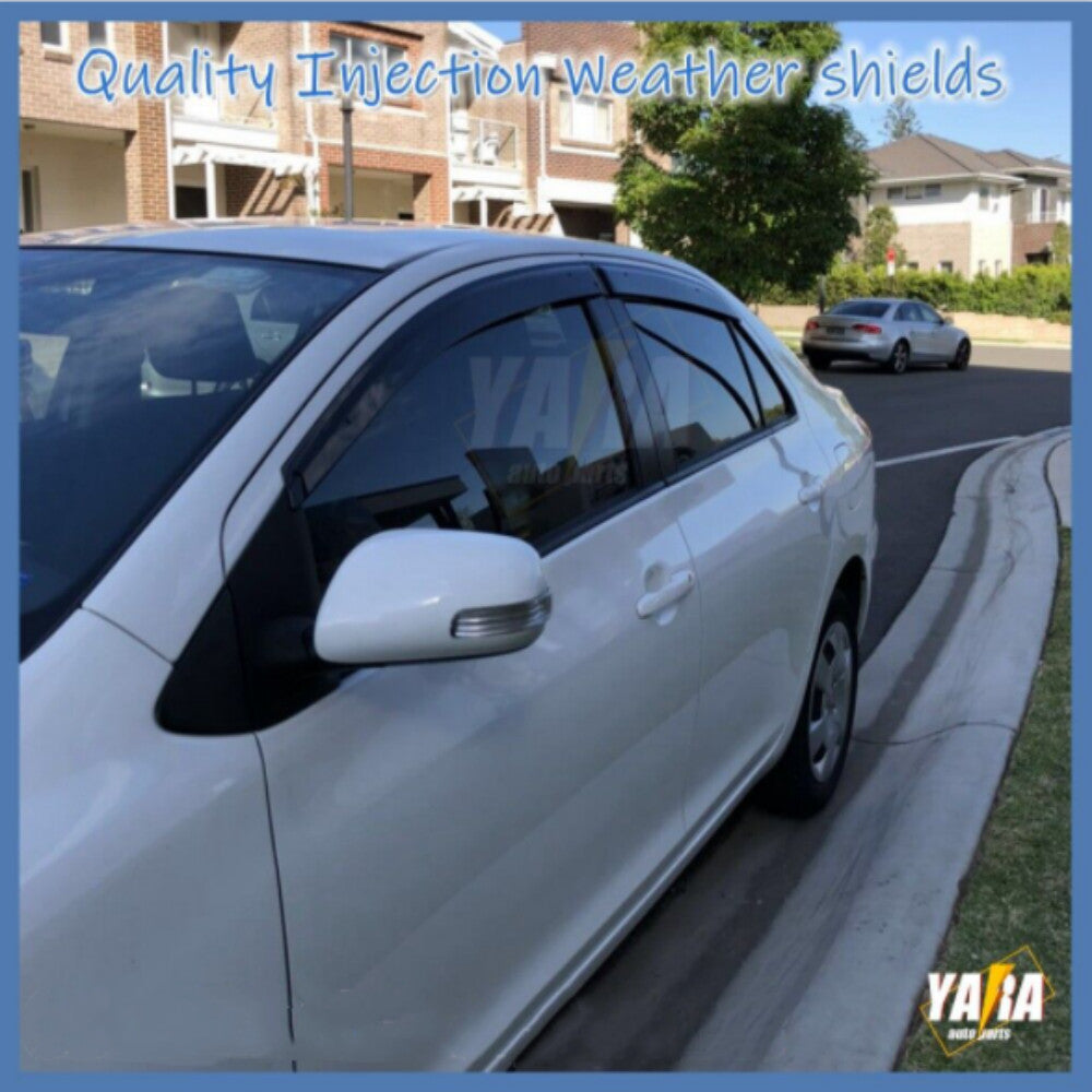 Quality Weather Shields WeatherShields suitable for Yaris Sedan 2007-2012 Tinted