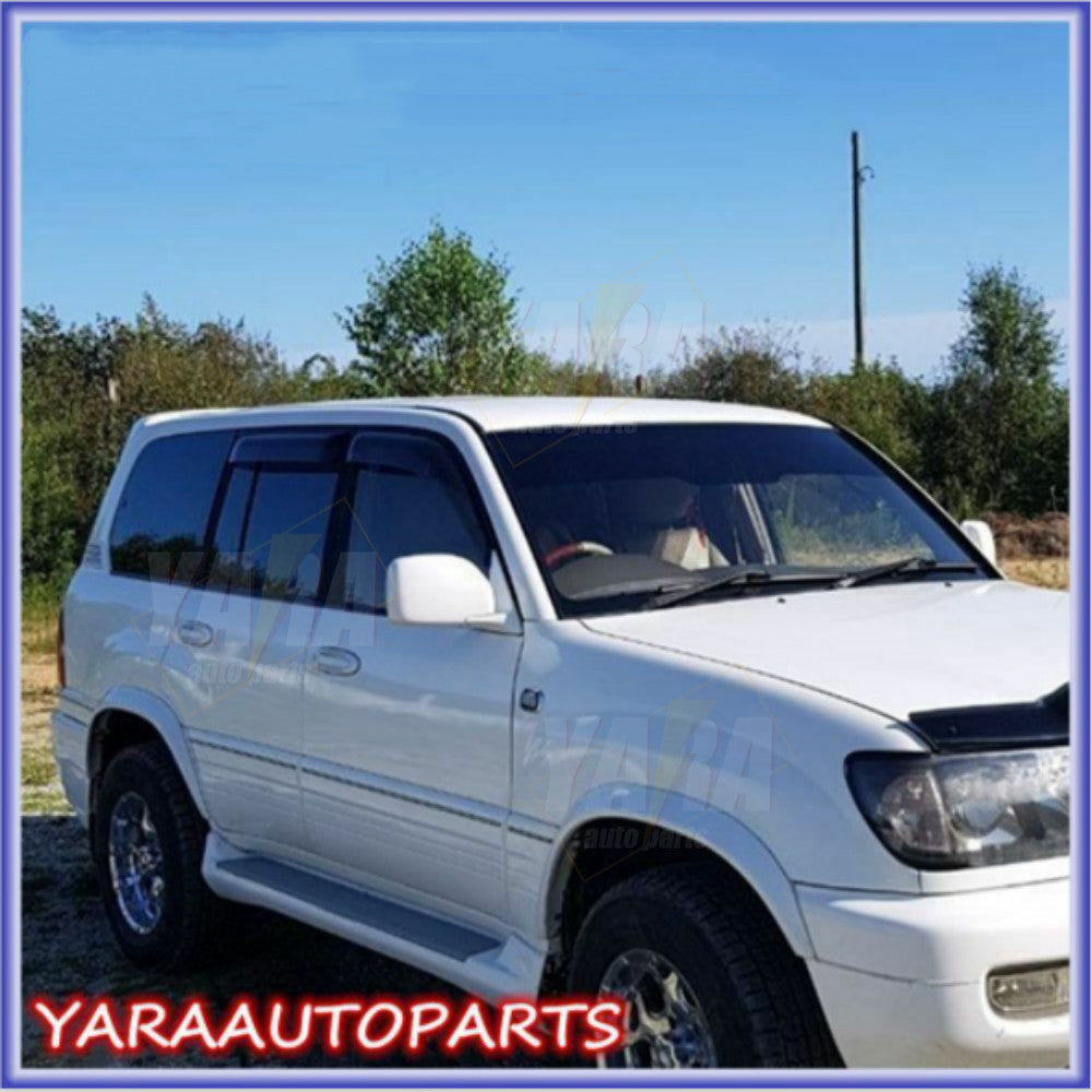 Weather shields Window Visors suitable for Landcruiser  100 Series 98-07 Tinted