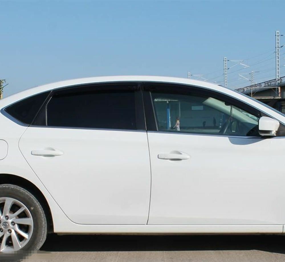 Injection Weathershields Window Visors suitable for Pulsar Sedan 2012-2017 tint