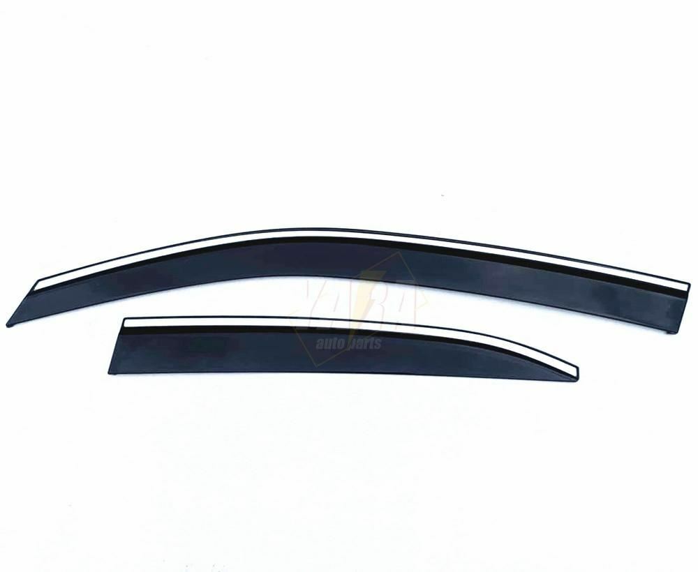 Weather Shields with Stainless Steel Suitable for Lexus UX 2019-On tinted 4pcs