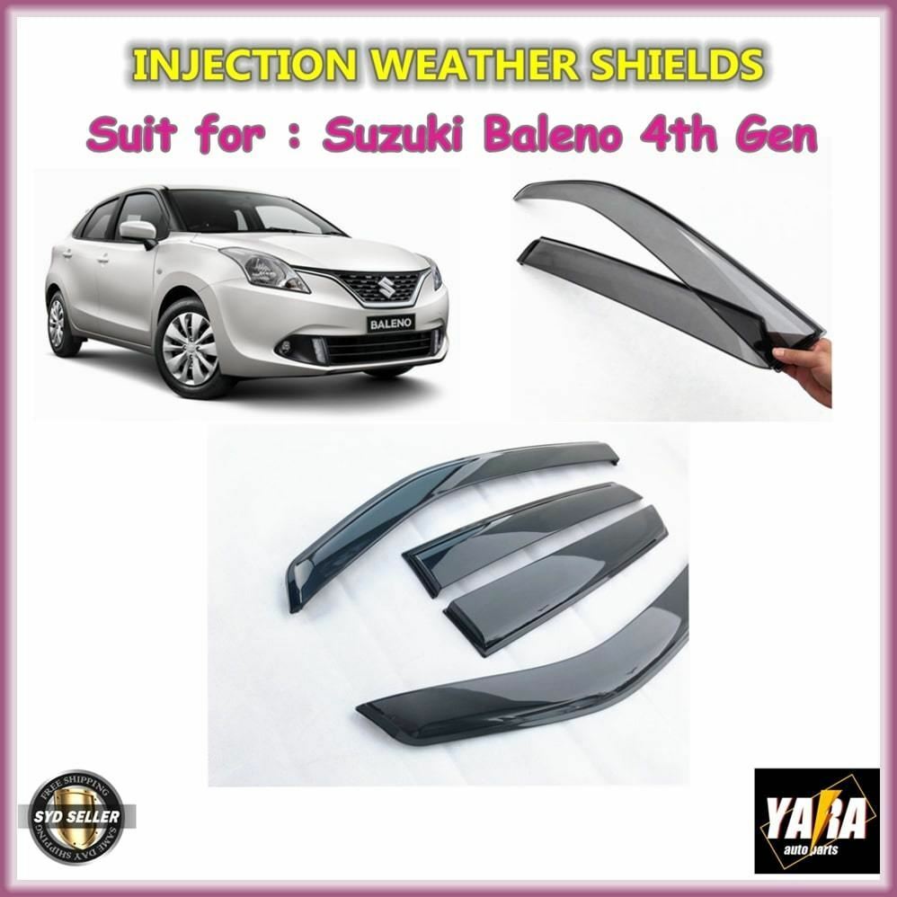 INJ Weather shields Weathershields Window visors for Suzuki Baleno 2016-2022