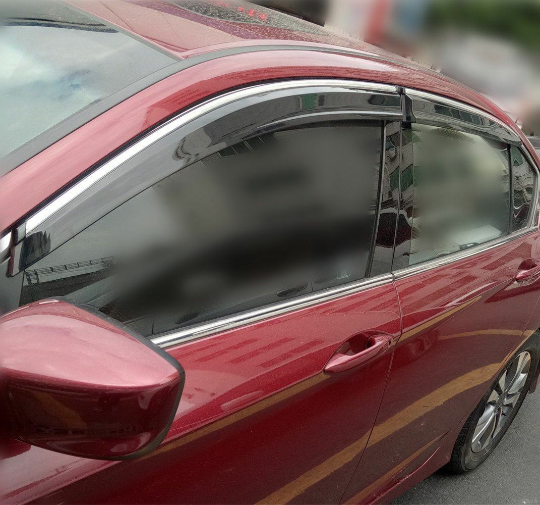 QUALITY Mugen Weather Shields  Window Visors Honda Accord 9th GEN 2013-2018