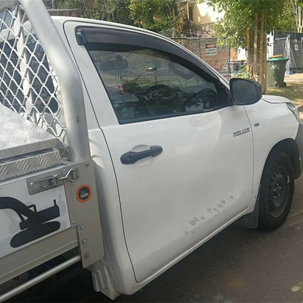 QUALITY Weather Shield Window Visor Suits for Hilux 2 door single cab 2015-2021