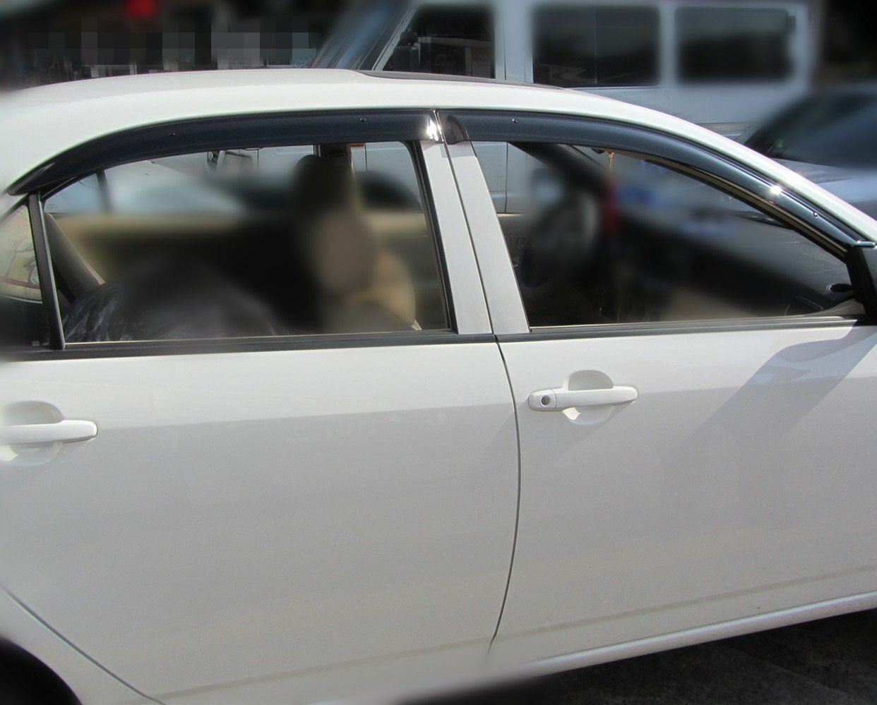 Premium Weather Shields Weathershields Suitable for Corolla Sedan 2001-2007 4pcs