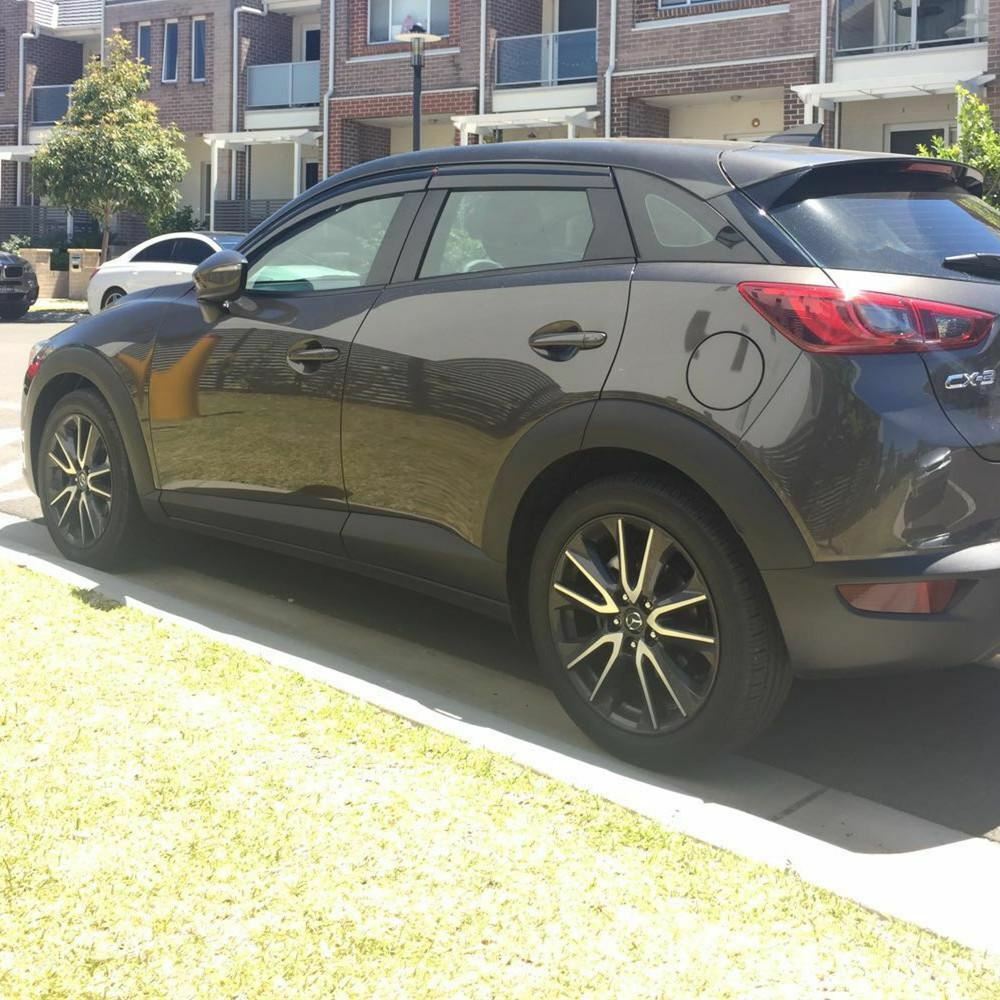 Weather shields Weathershield suitable for Mazda CX-3 CX3 2015-2025 tinted 4pcs