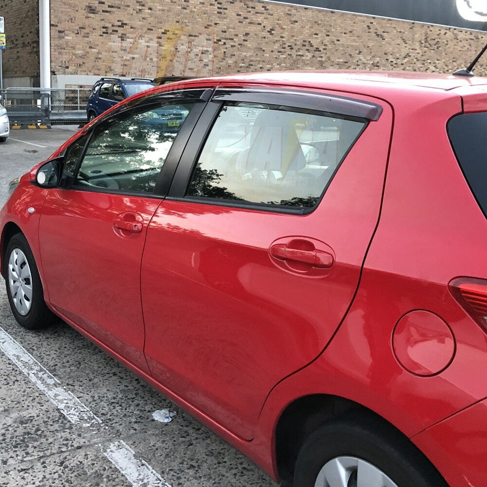 Weather shields Window visors Suitable for Yaris Hatchback 2011-2018 Tinted 4pcs