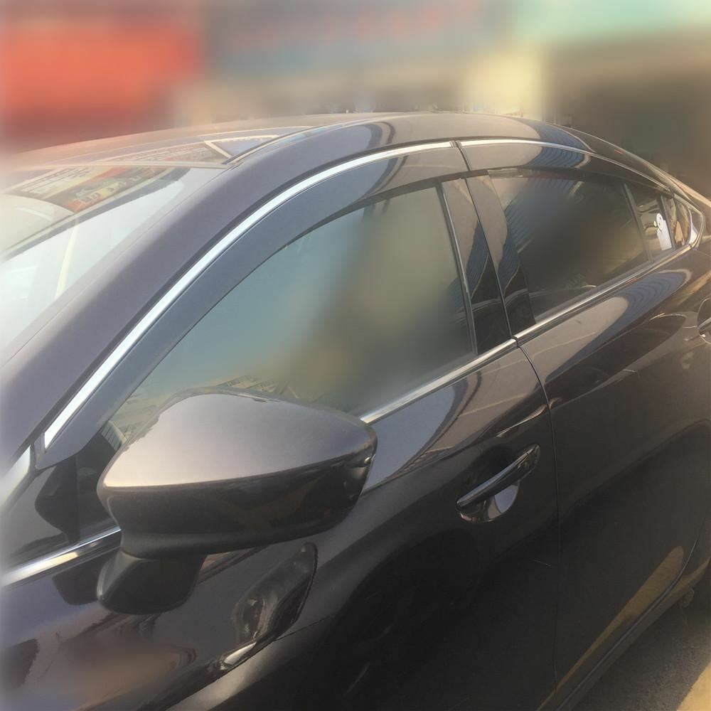 Injection Weather Shields window visor for Mazda 6 III Sedan 2013-2018
