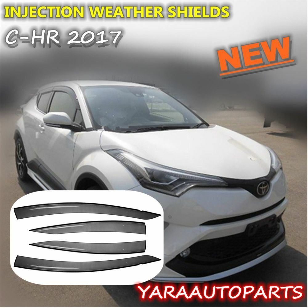 QUALITY Weather Shields Window Visors Suits for C-HR CHR CH-R 2017-On Tinted