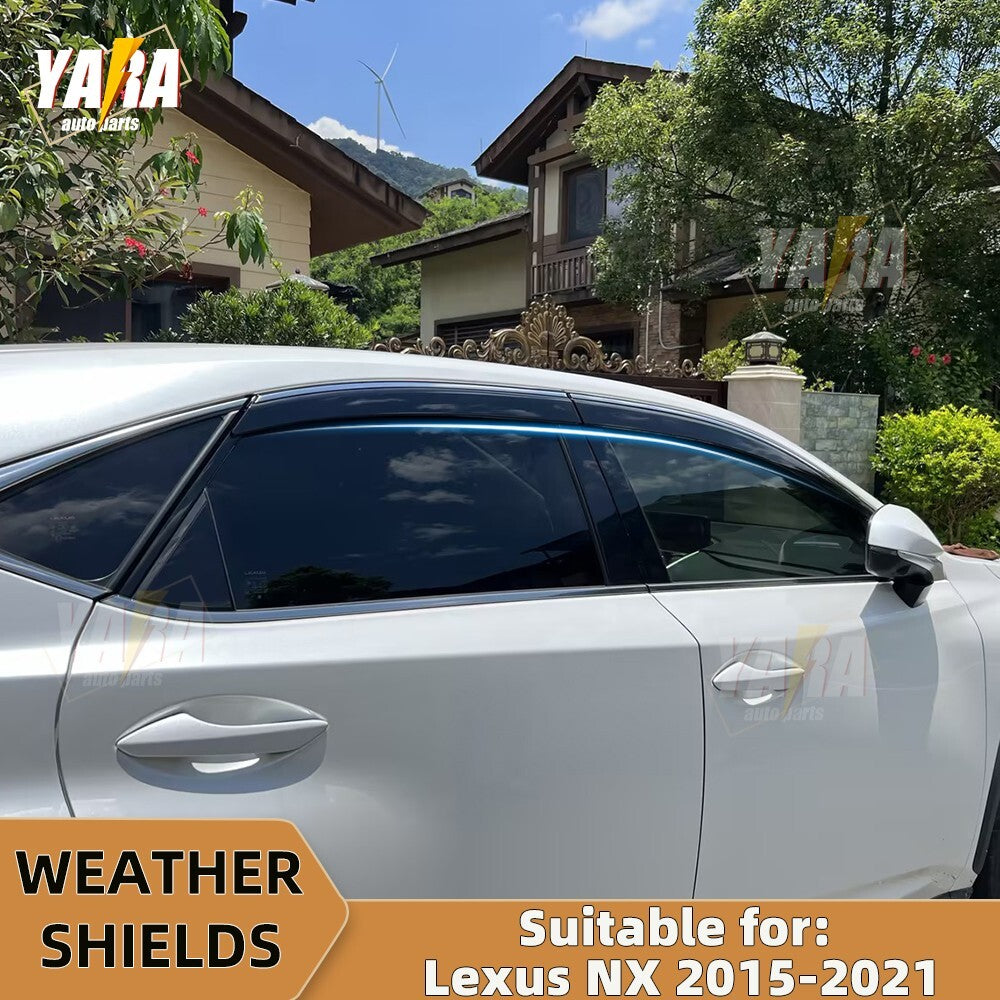 WeatheShields Weather shields suitable for Lexus Nx200t/Nx300h 2015-2021 tinted