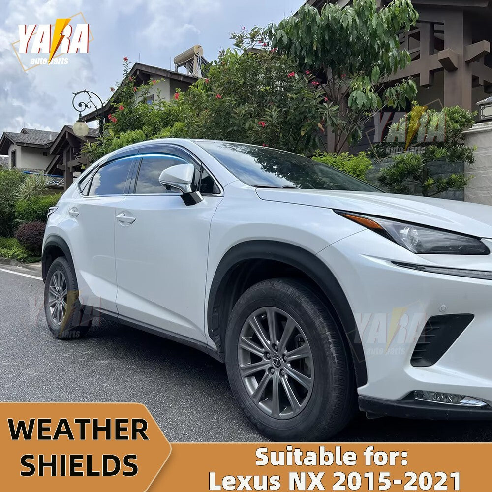 WeatheShields Weather shields suitable for Lexus Nx200t/Nx300h 2015-2021 tinted