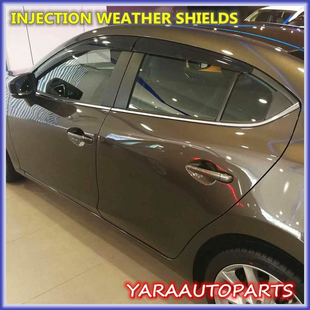 Premium WeatherShields Weather Shields suits for Mazda3 BM BN Sedan 2013-2019