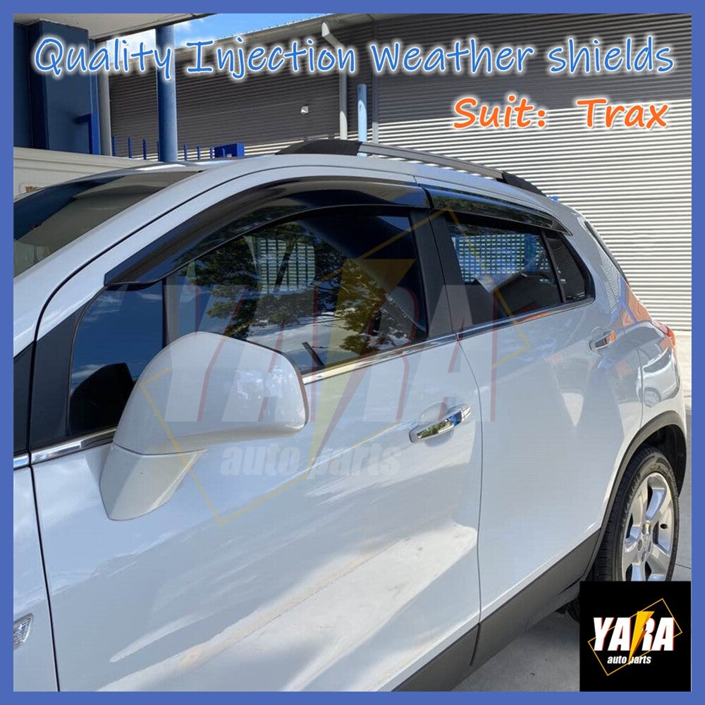 INJ Weather shields Weathershields Window visors for Holden Trax 2013-2024Tinted